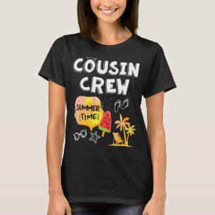 T-shirt Cousin Crew Summer Vacances Plage Famille correspo