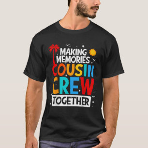 T-shirt Cousin Crew Summer Vacances Plage Voyages en famil
