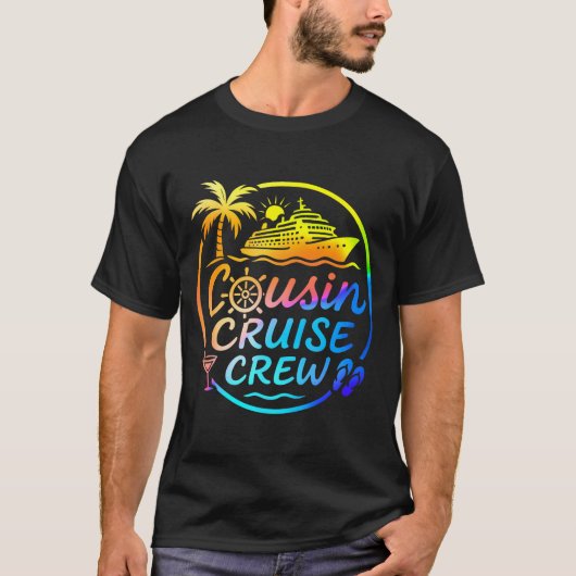 T-shirt Cousin Cruise Crew Trocal Summer Vacation Matching (Devant)