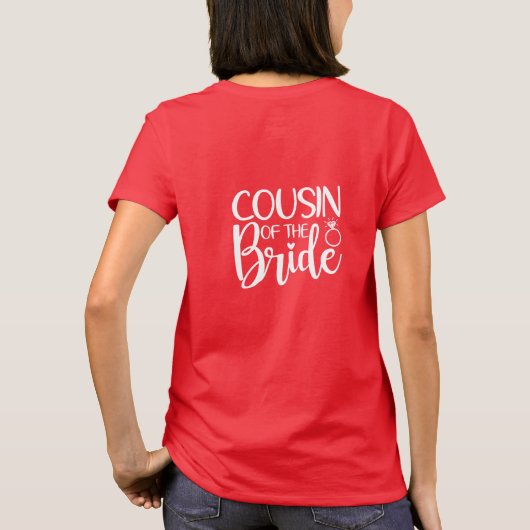 T-shirt COUSIN de la BRIDE (Dos)
