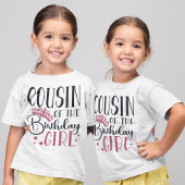 T-shirt Cousin de la famille de jumelage personnalisée fil