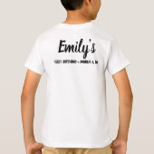 T-shirt Cousin de la famille de jumelage personnalisée fil (Dos)