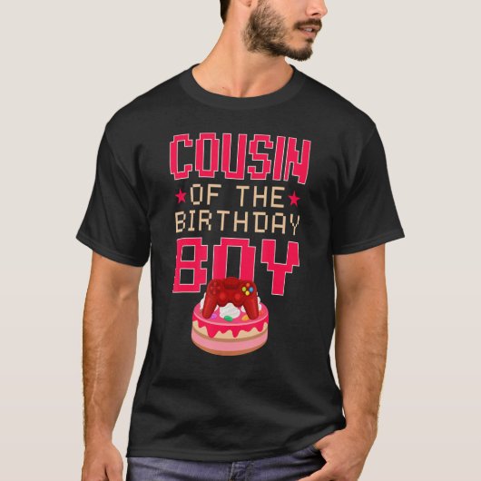 T-shirt Cousin de la famille Gamepad de naissance (Devant)