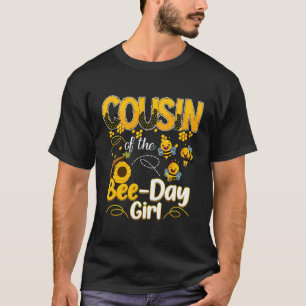 T-shirt Cousin De La Fête Des Abeilles Fille Amusante Fami