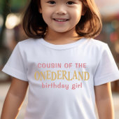 T-shirt Cousin de la fille d'anniversaire Alice au pays de