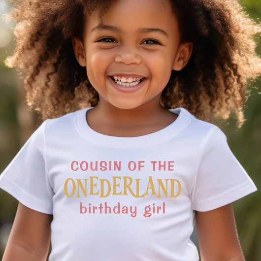 T-shirt Cousin de la fille d'anniversaire Alice au pays de