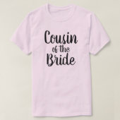 T-shirt Cousin de la mariée (Design devant)