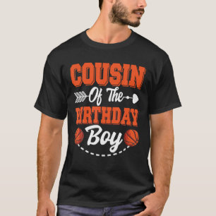 T-shirt Cousin De L'Anniversaire De Basket-Ball Fam Corres