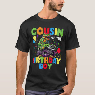 T-shirt Cousin De L'Anniversaire Dinosaure T Rex Monster