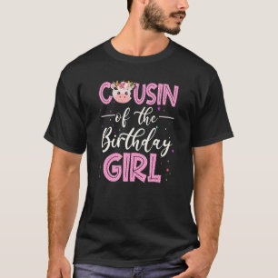 T-shirt Cousin De L'Anniversaire Fille Agricole Naissance