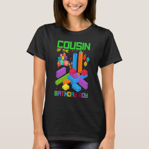 T-shirt Cousin De L'Anniversaire Garçon Célébration Couleu
