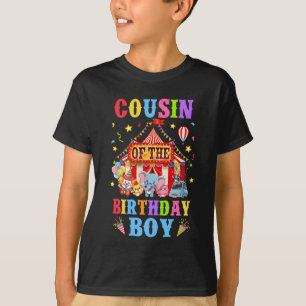 T-shirt Cousin De L'Anniversaire Pour Boy Circus Carnival