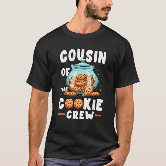 T-shirt Cousin De L'Équipage De Cookies Vendant Des Cookie (Devant)