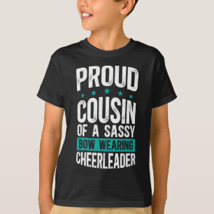 T-shirt Cousin de pom-pom girl fier cousin d'un cousin de