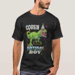 T-shirt Cousin Dinosaur Funny Cute Birthday Boy Family App<br><div class="desc">Cousin Dinosaur Amusant Joli Anniversaire Garçon Famille Vêtements</div>