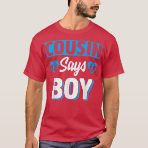 T-shirt Cousin Dit Garçon mignonne Genre Revela Team Blue