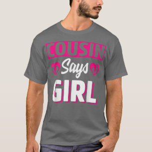 T-shirt Cousin Dit Girl Cute Genre Reveal Team Pink Baby