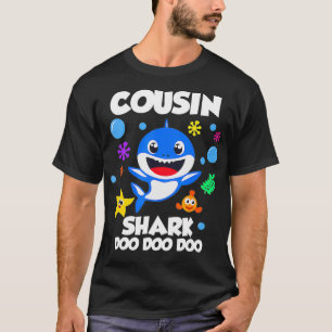 T-shirt Cousin Du Bébé Requin Anniversaire Cousin Requin _