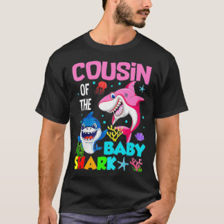 T-shirt Cousin Du Bébé Requin Anniversaire Cousin Requin 