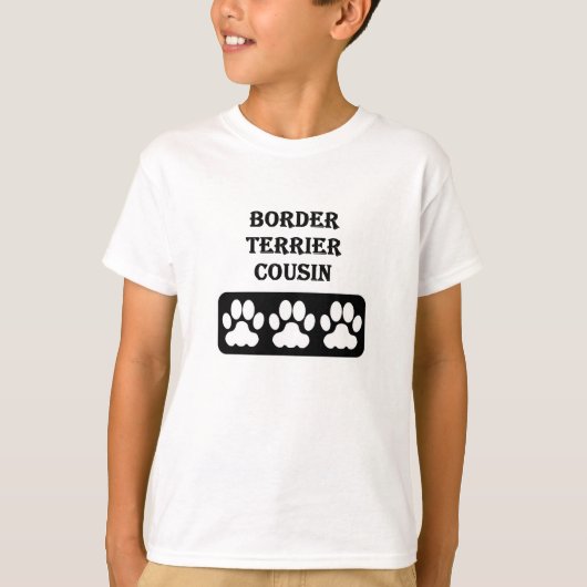 T-shirt Cousin du Border Terrier (Devant)