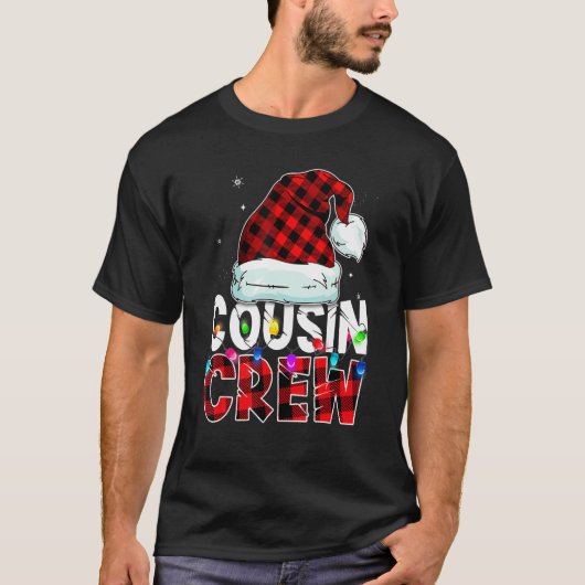 T-shirt Cousin du Christ Crew Buffalo Red Plaid Pajamas Fa (Devant)