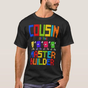 T-shirt Cousin du constructeur maître garçon d'anniversair