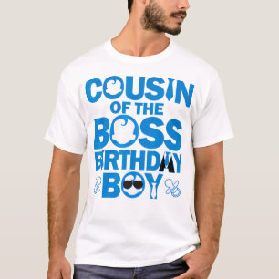 T-shirt Cousin Du Patron Anniversaire Garçon Bébé Famille 