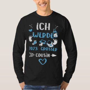T-shirt Cousin je serai grand cousin en 2023 bébé garçon