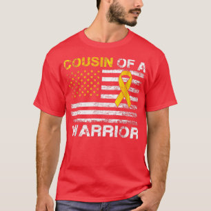 T-shirt Cousin Of A Warrior Childhood Cancer Awareness