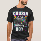 T-shirt Cousin of the Birthday Boy Matching Video Game Bir (Devant)