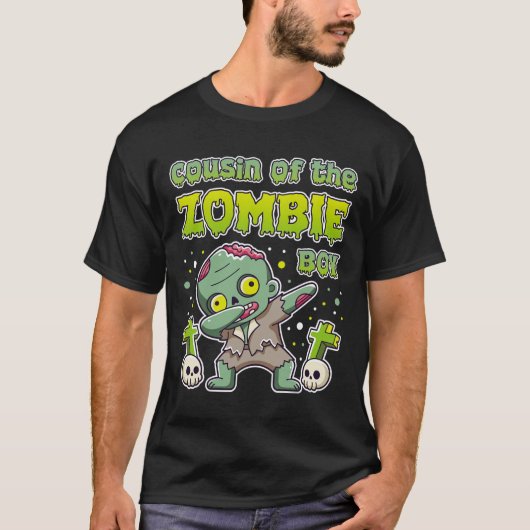 T-shirt Cousin Of The Zombie Boy Zombie Lover 9e anniversa (Devant)