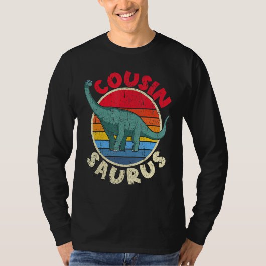 T-shirt Cousin Saurus I Brachiosaurus Diplodocus I Famille (Devant)