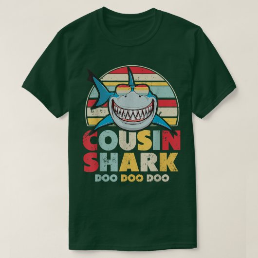 T-shirt Cousin Shark , Gift For Cousin  (Design devant)