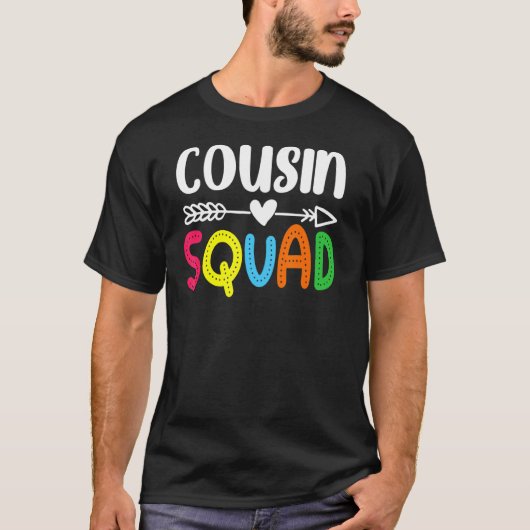 T-shirt Cousin Squad Crew Family Matching Group Reunion (Devant)