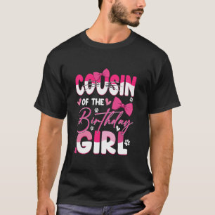 T-shirt Cousine de la fille qui fête son anniversaire Chat
