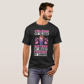 T-shirt Cousins De Soeurs De Sang Par Heart Friends Par Ch (Devant entier)