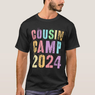T-shirt Cousins des enfants camp 2024 équipage de vacances