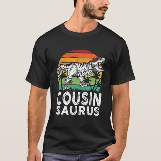 T-shirt Cousinsaurus Funny T Rex Dinosaur Cousin Saurus Fa (Devant)