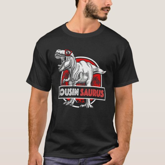 T-shirt Cousinsaurus T Rex Funny Cousin Saurus Dinosaur (Devant)