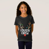 T-Shirt Coussin Écran de Noël Pyjama Reindeer Lumières Mat (Devant entier)