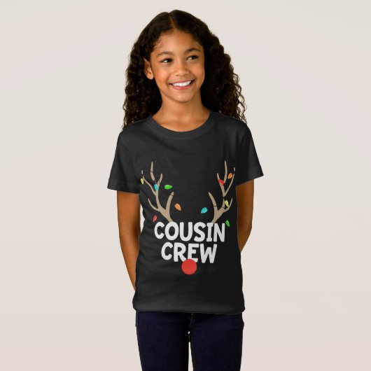 T-Shirt Coussin Écran de Noël Pyjama Reindeer Lumières Mat (Devant entier)