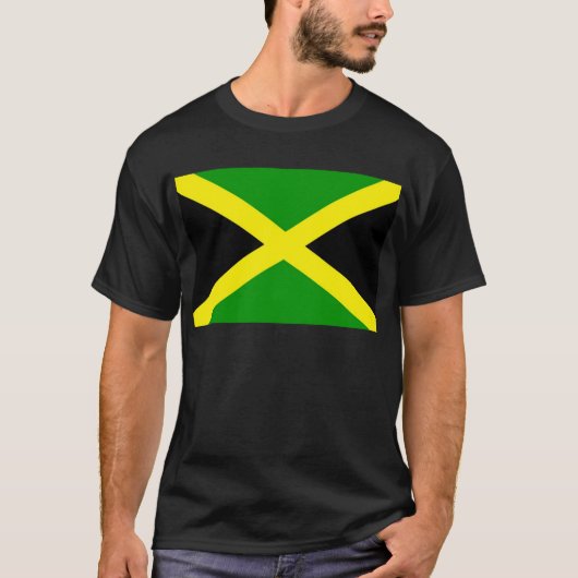 T-shirt Coût bas ! Drapeau de la Jamaïque (Devant)