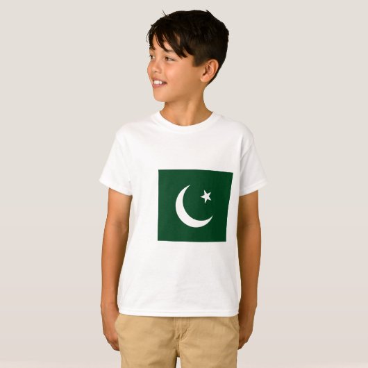 T-shirt Coût bas ! Drapeau du Pakistan (Devant entier)