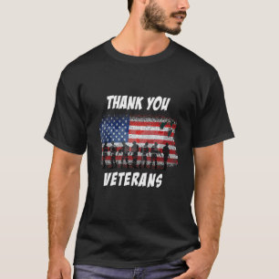 T-shirt Coût du Jour des anciens combattants du drapeau am