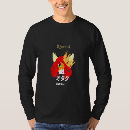 T-shirt Coute Fox Foxy Queen Otaku (Devant)