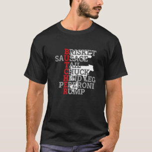 T-shirt Couteau d'abattage de boucher Viande bovine Porc B