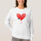 T-shirt Couteau dans le coeur (Devant)