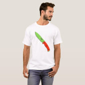 T-shirt couteau de couteaux d'esee (Devant entier)