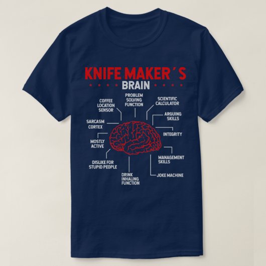 T-shirt Couteau Fabriquant Couteau Bladesmith Collecte T (Design devant)