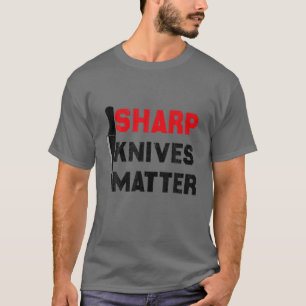 T-shirt Couteaux Sharp Matière tenue drôle